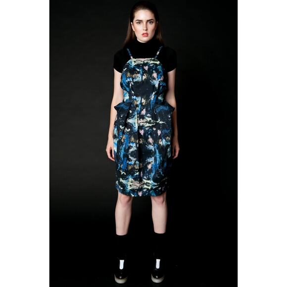 Handmade CAYCEE BLACK designer backless dress size 4 - Picture 3 of 11